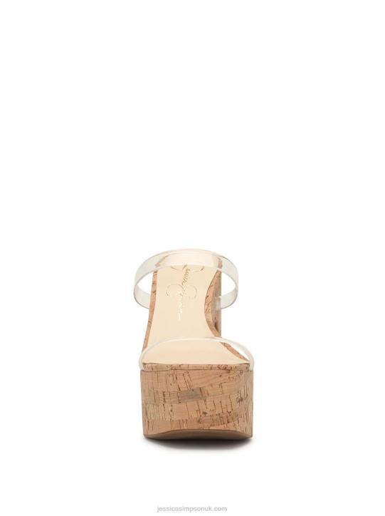 Samhita Platform Sandal in ClearJessica Simpson 6JRJ296