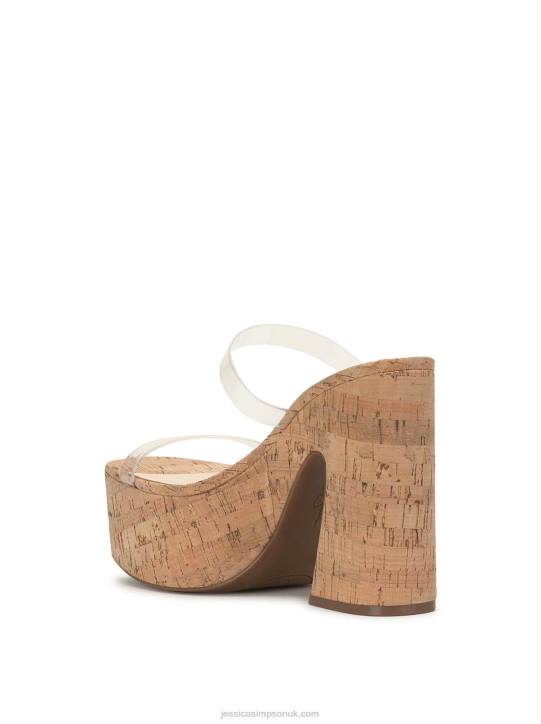 Samhita Platform Sandal in ClearJessica Simpson 6JRJ296