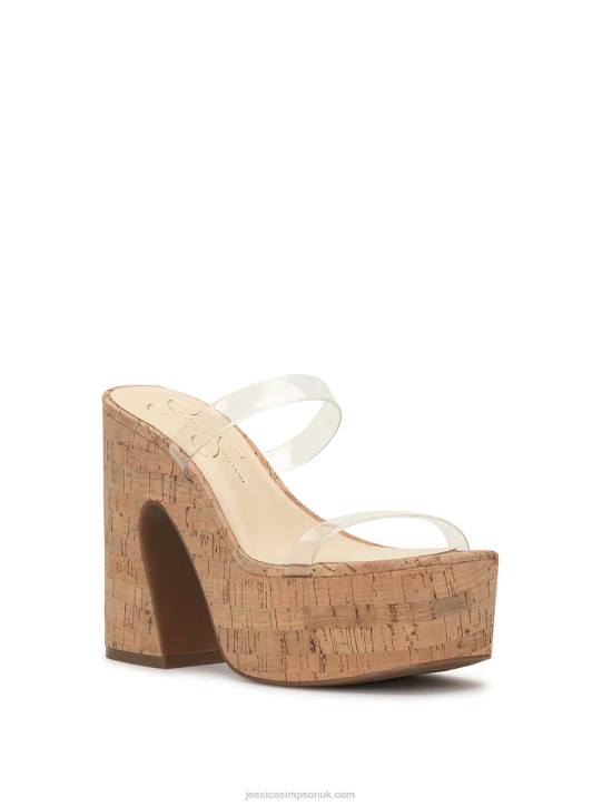 Samhita Platform Sandal in ClearJessica Simpson 6JRJ296
