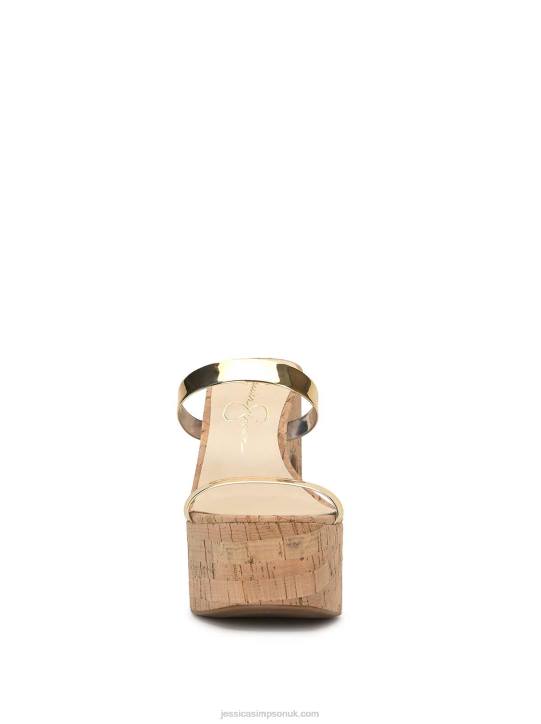 Samhita Platform Sandal in GoldJessica Simpson 6JRJ299