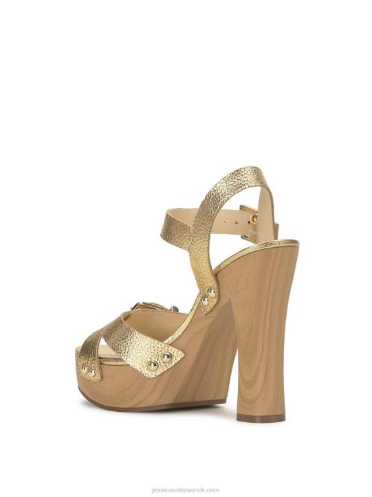 Therisa High Heel Sandal in GoldJessica Simpson 6JRJ152