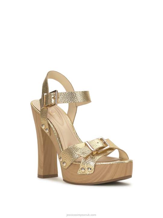 Therisa High Heel Sandal in GoldJessica Simpson 6JRJ152