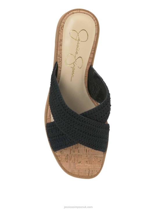 Ediza Platform Slide in BlackJessica Simpson 6JRJ166