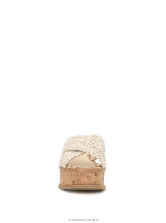 Ediza Platform Slide in WhiteJessica Simpson 6JRJ165