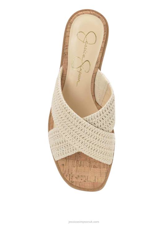 Ediza Platform Slide in WhiteJessica Simpson 6JRJ165