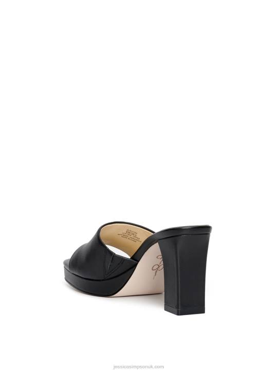 Elyzza High Heel Slide in BlackJessica Simpson 6JRJ231