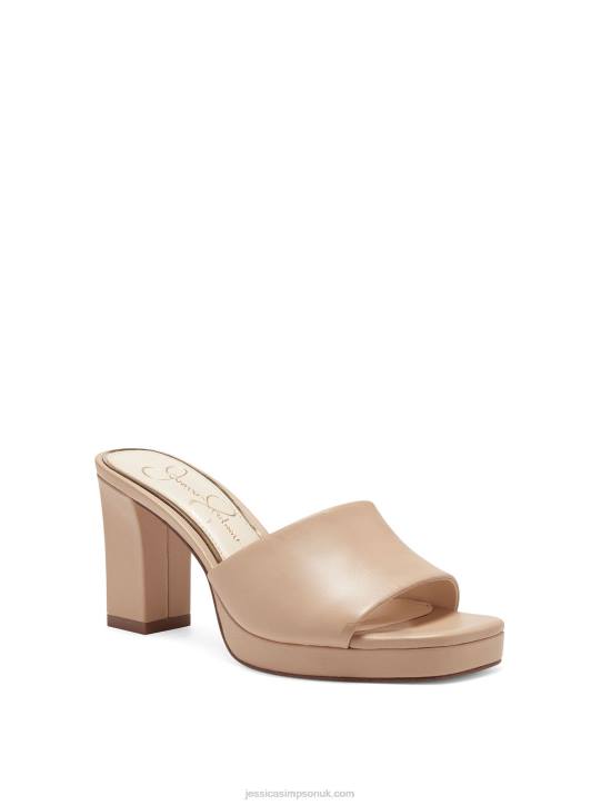 Elyzza High Heel Slide in BuffJessica Simpson 6JRJ230