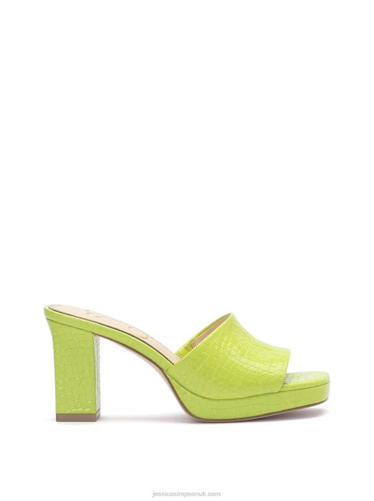 Elyzza High Heel Slide in LimeJessica Simpson 6JRJ196