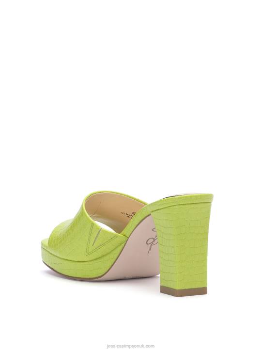 Elyzza High Heel Slide in LimeJessica Simpson 6JRJ196