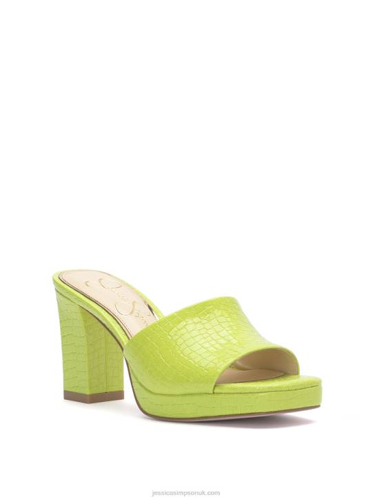 Elyzza High Heel Slide in LimeJessica Simpson 6JRJ196
