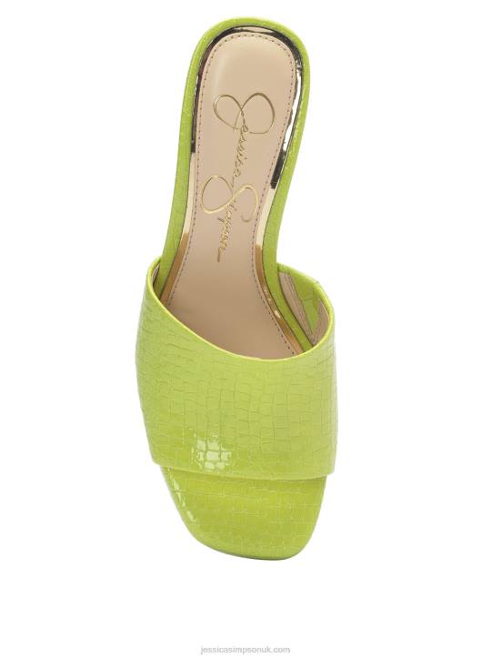 Elyzza High Heel Slide in LimeJessica Simpson 6JRJ196