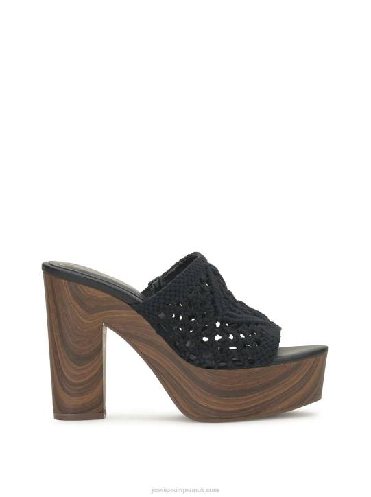 Shelbie Platform Slide in BlackJessica Simpson 6JRJ159