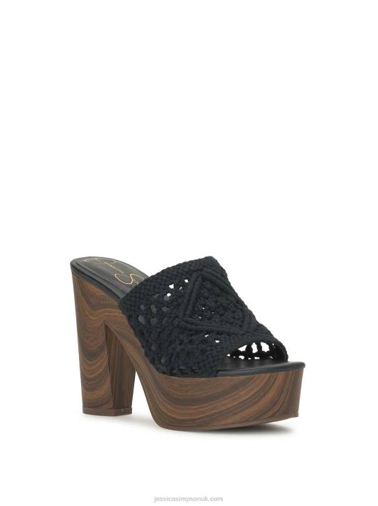 Shelbie Platform Slide in BlackJessica Simpson 6JRJ159
