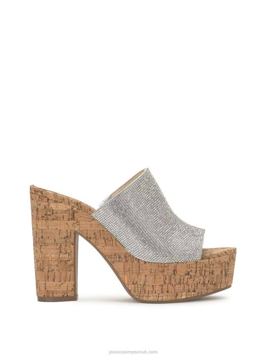 Shelbie Platform Slide in SIlverJessica Simpson 6JRJ160
