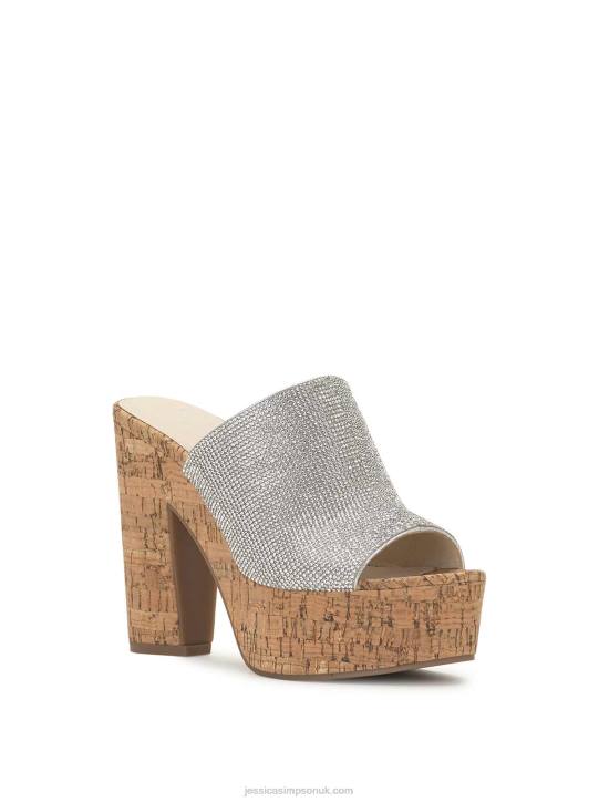Shelbie Platform Slide in SIlverJessica Simpson 6JRJ160