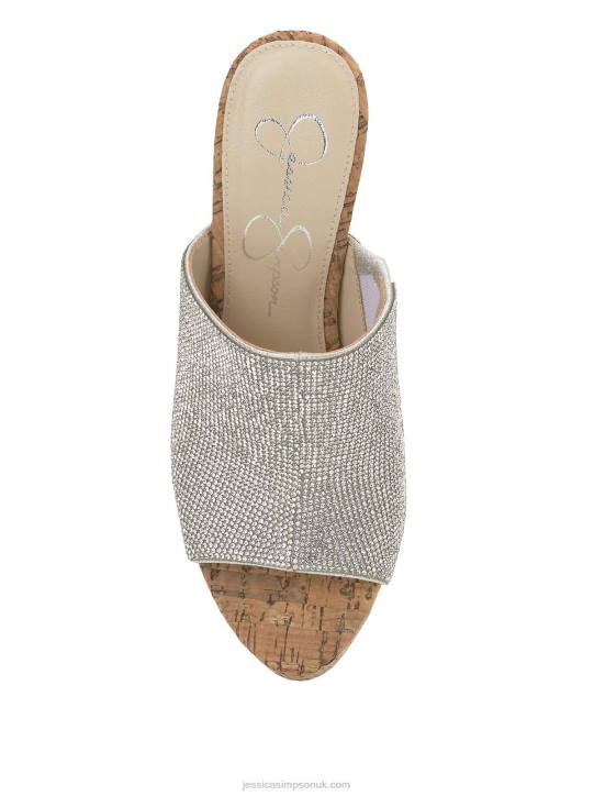 Shelbie Platform Slide in SIlverJessica Simpson 6JRJ160