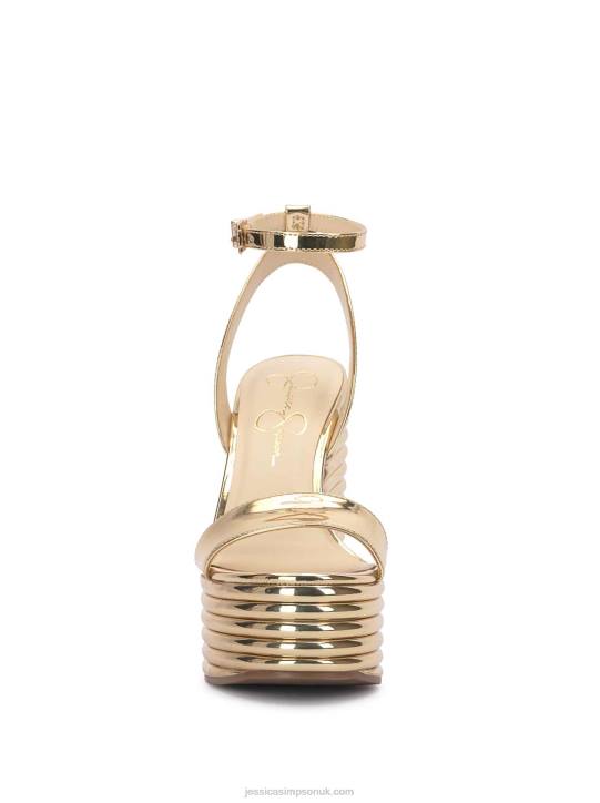Charae Platform Wedge in GoldJessica Simpson 6JRJ9