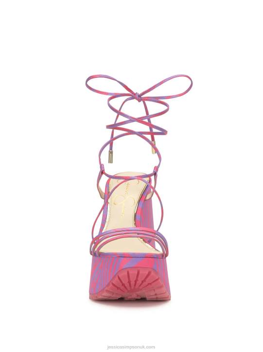 Damazy Platform Wedge in Pink ZebraJessica Simpson 6JRJ144