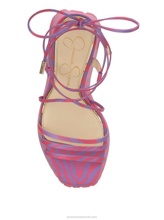 Damazy Platform Wedge in Pink ZebraJessica Simpson 6JRJ144