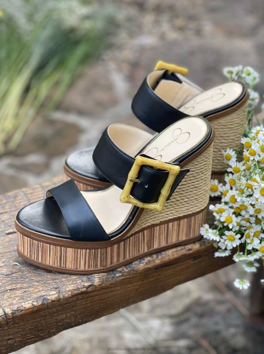 Hendrya Wedge in BlackJessica Simpson 6JRJ25