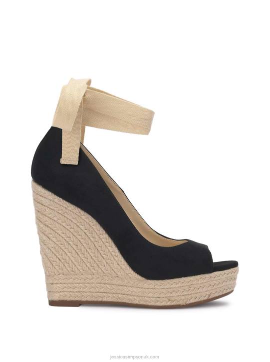 Zavida Espadrille Wedge in BlackJessica Simpson 6JRJ148