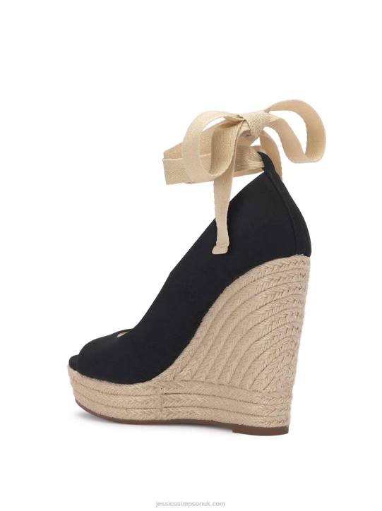 Zavida Espadrille Wedge in BlackJessica Simpson 6JRJ148