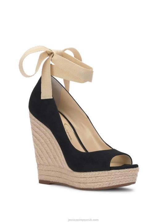 Zavida Espadrille Wedge in BlackJessica Simpson 6JRJ148