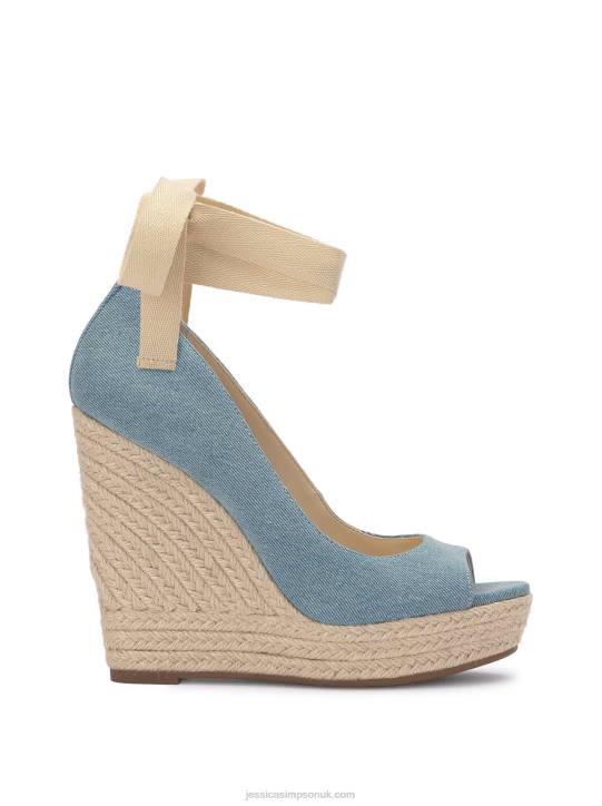 Zavida Espadrille Wedge in DenimJessica Simpson 6JRJ145 Zavida Espadrille Wedge in DenimJessica Simpson 6JRJ145