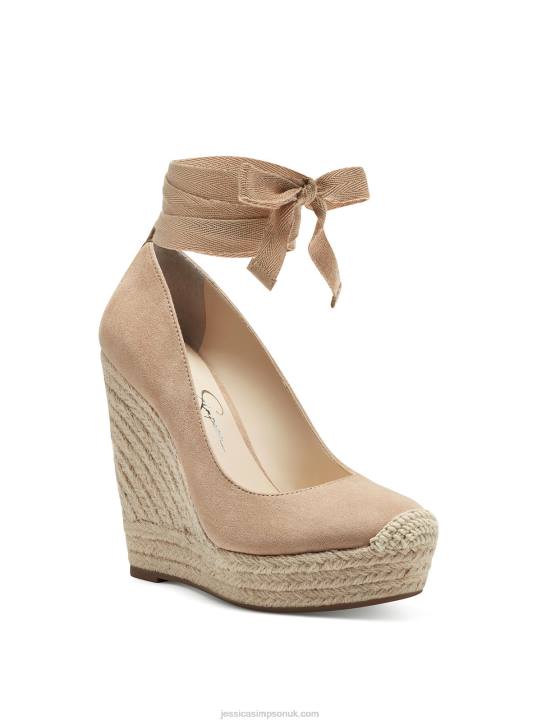 Zexie Platform Wedge in AlmondJessica Simpson 6JRJ134