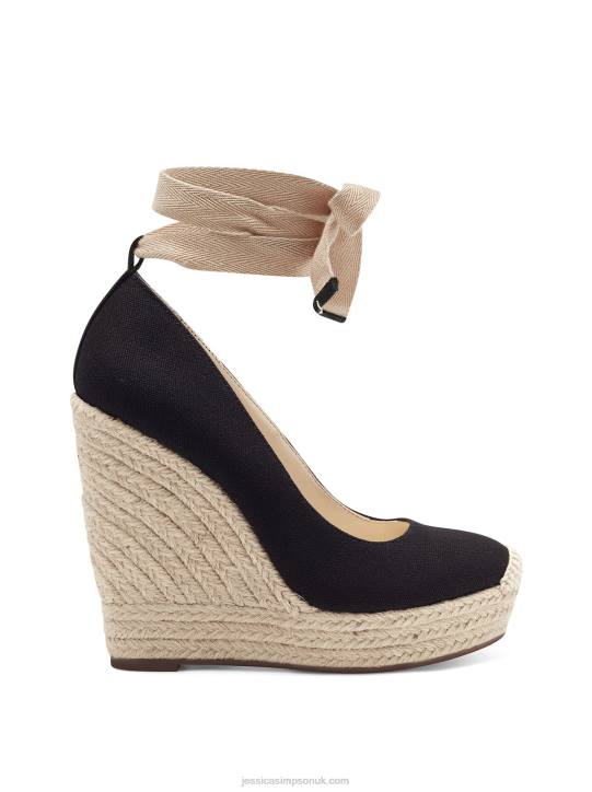 Zexie Platform Wedge in BlackJessica Simpson 6JRJ138