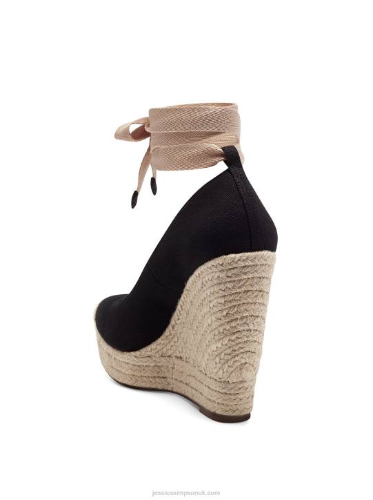 Zexie Platform Wedge in BlackJessica Simpson 6JRJ138