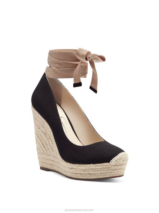 Zexie Platform Wedge in BlackJessica Simpson 6JRJ138