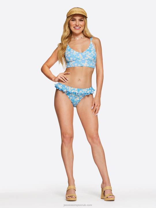 Wild Flower Park Ruffle Bottom in Dolphin MultiJessica Simpson 6JRJ825