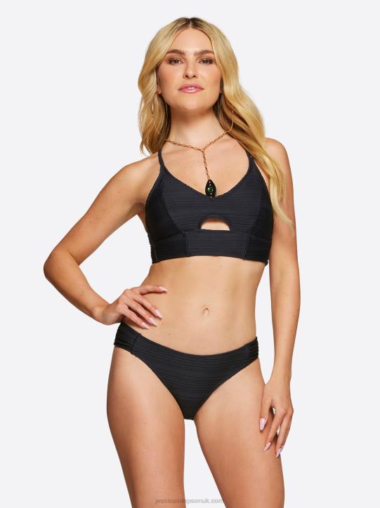 Basic Solids Cropped Cami in BlackJessica Simpson 6JRJ817