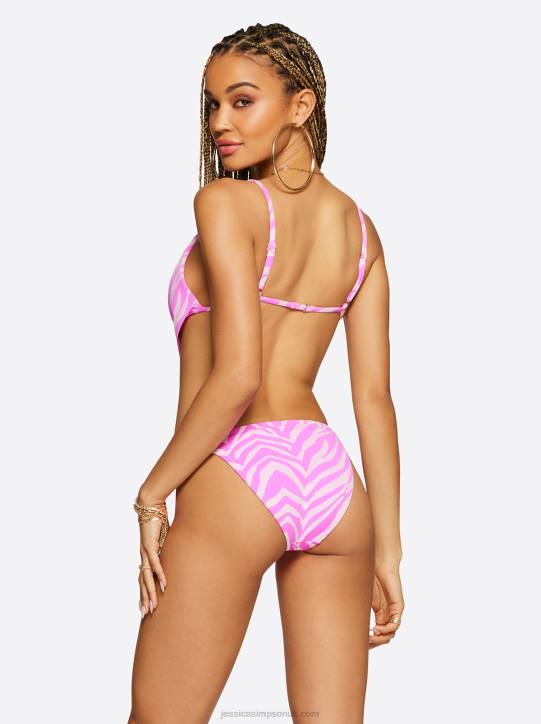 Eletric Zebra Cowl Neck Top in TulipJessica Simpson 6JRJ796