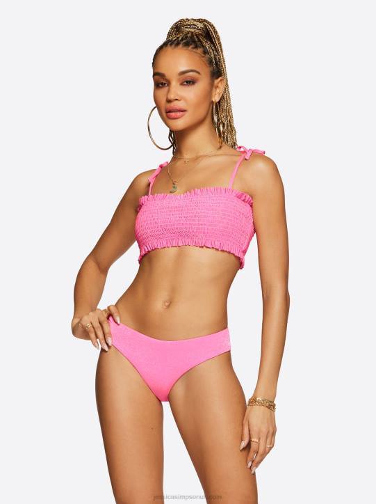 Glitter Bomb Bandeau Top in Pop PinkJessica Simpson 6JRJ807