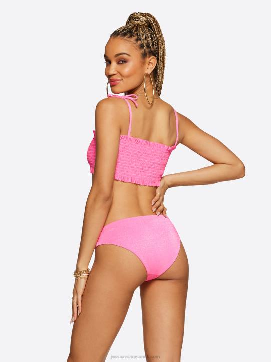 Glitter Bomb Bandeau Top in Pop PinkJessica Simpson 6JRJ807