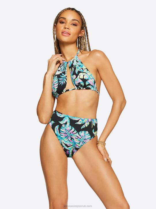 Jungle Crusie Reversible Halter Top in MultiJessica Simpson 6JRJ802