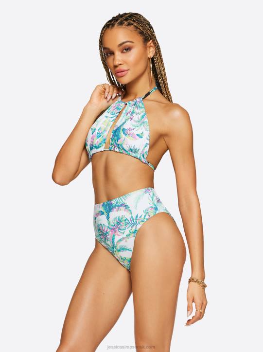 Jungle Crusie Reversible Halter Top in MultiJessica Simpson 6JRJ802