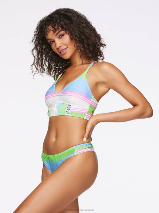 On The Horizon Cropped Cami in Stripe MultiJessica Simpson 6JRJ852