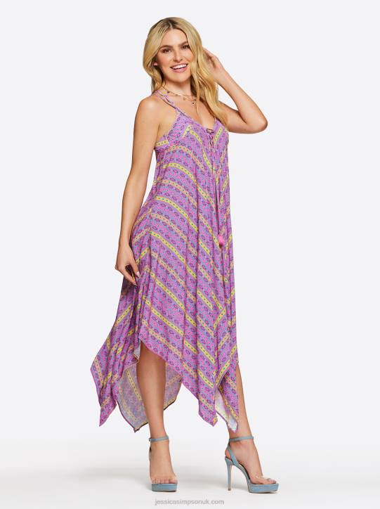 Shine Bright Lace Front Cover Up in Tulip MultiJessica Simpson 6JRJ823