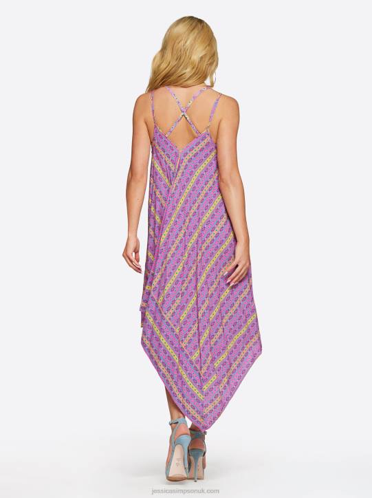 Shine Bright Lace Front Cover Up in Tulip MultiJessica Simpson 6JRJ823