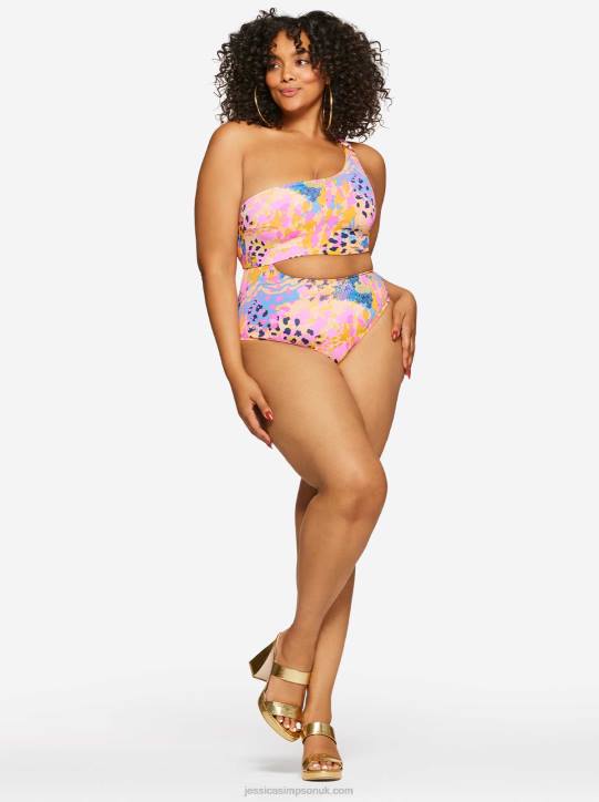 Fashionably Late One Piece in Lip Gloss LeopardJessica Simpson 6JRJ835