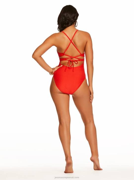Pretty in Pique One Piece in PepperJessica Simpson 6JRJ876